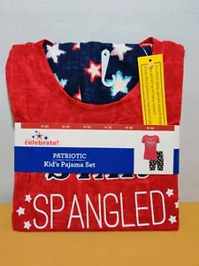 Patriotic Kids Boy Or Girl 2-Pc Pajama Set Kids Size M (8) - Picture 1 of 6
