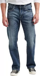 Silver Jeans Co. Herren Gordie Relaxed Fit Straight Leg Jeans 34x32 - Bild 1 von 6