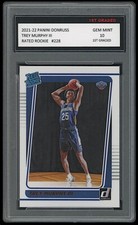 TREY MURPHY III 2021-22 PANINI DONRUSS 1ST GRADED 10 RATED ROOKIE CARD RC #228