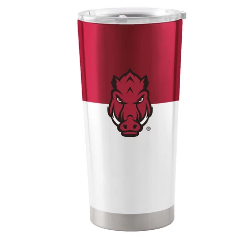 Arkansas Razorbacks 20oz. Colorblock Stainless Steel Tumbler Cover