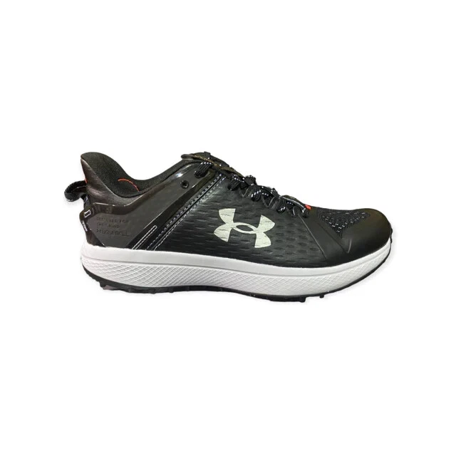 New Under Armour Men's Yard Low Turf Baseball Cleat Blk/Wht 3025593-001 - Imagem 1 de 1