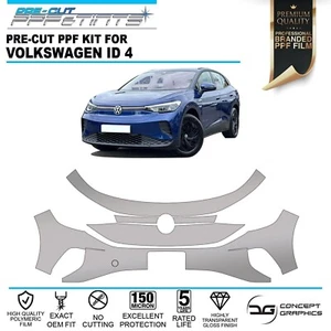 Front Bumper Stone Chip Guard PPF Paint Protection film for Volkswagen ID4 VW - Picture 1 of 2