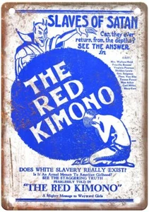 Red Kimono Vintage Movie Poster Old Retro Look Metal Sign MP3653 - Picture 1 of 2