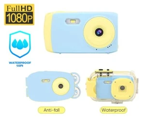 Kids Waterproof Digital Camera 8mp 1080p HD Children's Underwater Video Recorder - Picture 1 of 8