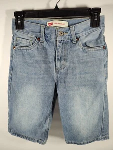 Levi's Boy's 505 Denim Jean Shorts Size 10  Regular Fit  Waist 25 Stone Wash - Picture 1 of 11