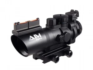 AIM Sports 4x32 Tri-Illuminated Prismatic Rifle Scope MIL-DOT JTSFO0432GN - Picture 1 of 1