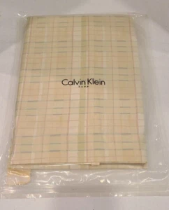 NEW Calvin Klein Home Pastel Plaid Twin Flat Sheet - Picture 1 of 4