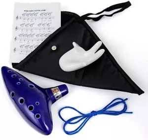 Zelda Ocarina of Time (Canzoni della Leggenda di Zelda) 12 Hole Alto C Ocarina Ins - Foto 1 di 4