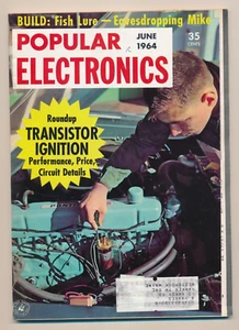 Popular Electronics Magazine Vol. 20 #6 June 1964 Fish Lure Eavesdropping Mic - Picture 1 of 4