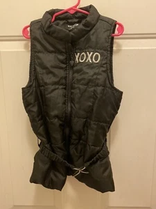 xoxo Girls black vest With 3D Heart Belt Size 10/12 - Picture 1 of 5