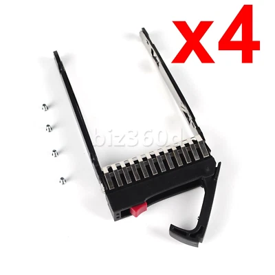 4PCS 500223-001 For HP 2.5" SATA SAS Tray Caddy DL380 DL360 G6 - Image 1 of 4