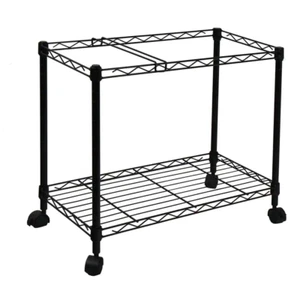 Portable 1-tier Metal Rolling File Cart In Black | - Picture 1 of 12
