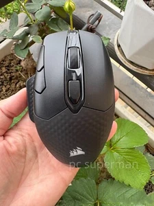 Corsair Dark Core RGB Pro SE Wireless Optical Gaming Mouse Qi Charging w Dongle! - Picture 1 of 8