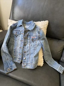 HUDSON Girls Denim Jean Jacket Small - Picture 1 of 3