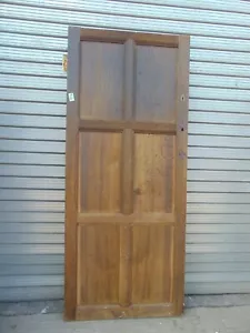  Antique Solid Oak 32 3/4" x 77 1/4" Internal  Wooden Door ref 951 - Picture 1 of 6