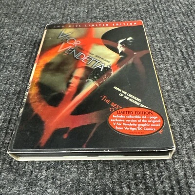 V For Vendetta DVD Limited Booklet Lenticular Slipcover 2 Disc Target Exclusive - Image 1 of 4