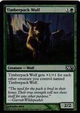 1x Foil - Timberpack Wolf - Magic the Gathering MTG M13 2013 Foil
