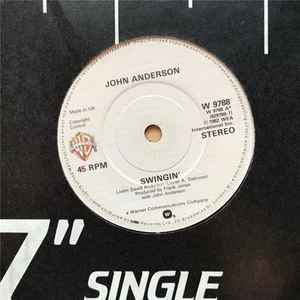 JOHN ANDERSON SWINGIN' 7" 1982 WITH A HONK TONK SATURDAY NIGHT UK - Picture 1 of 1