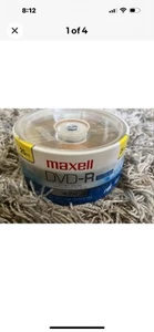 New MAXELL DVD+R 4.7 GB 16X 120 Min Media Disks 25 Count Spindle, Storage Media - Picture 1 of 3
