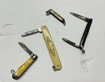 Mini llavero vintage cuchillos de bolsillo Hammer L.F.&C. Lote de 4 Foto 1 de 4