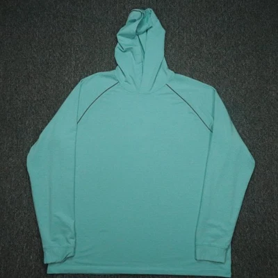 Footjoy Hoodie Mens XXL Blue Green Pinstriped Golf Hoody Performance Pullover - Image 1 of 4
