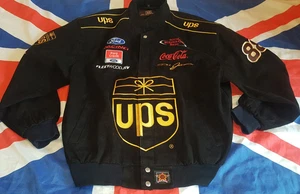 JH Designs Dale Jarrett #88 NASCAR UPS Vintage Racing Jacket (XL) - Picture 1 of 10