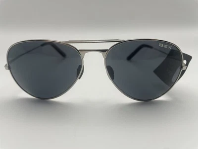 ÓCULOS DE SOL BEX WESLEY XL S58SG CINZA PRATA NOVO - Imagem 1 de 4