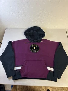 Nike Gr. M Air Jordan Damen Crop PSG Paris Saint-Germain Sweatshirt Hoodie - Bild 1 von 6