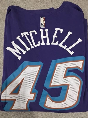 Nike Donovan Mitchell Utah Jazz City Edition T-Shirt (Size XL, Purple) - Image 1 of 3