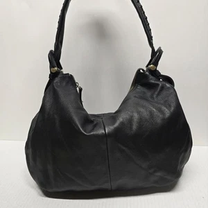 Bolso holgado hobo con asa trenzada de cuero negro Clark’s - Imagen 1 de 8