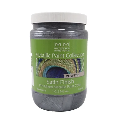 Modern Masters ME209 Colección de Pintura Metálica de Peltre, Satén a Base de Agua 1 Qt Foto 1 de 4
