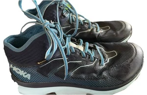 Hoka Hiking Boots Mens Size 10” Dark/Light Blue GorTex Vibram High Top . Used - Picture 1 of 7