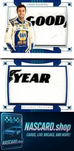 2020 National Treasures Chase Elliott Jumbo Patch Booklet Dual Goodyear #1/1 - Picture 1 of 2