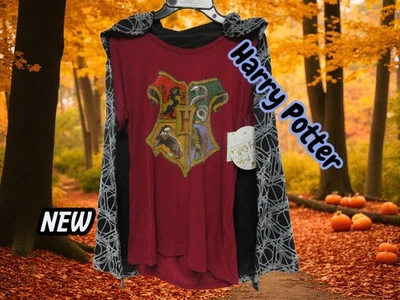 Harry Potter Juniors' Halloween Costume with Cape, Burgundy, Size Medium 7/9 - Image 1 of 4