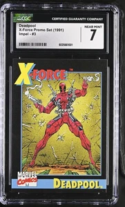 1991 Impel Marvel X-Force Promo Set Deadpool #3 CGC 7.0 NM - Picture 1 of 2