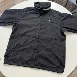 NIKE Mens Rain Jacket Black XL - Picture 1 of 15