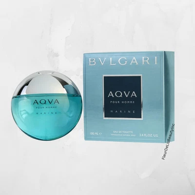 Bvlgari AQVA MARINE Eau De Toilette Spray 3.4 OZ para Hombres Foto 1 de 4