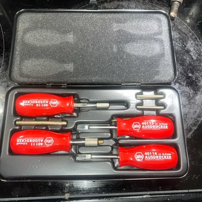 Wiha 401-B5 10 шт плоский и круглый терминал экстрактор набор новый из старых запасов - Изображение 1 из 3