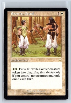 (3x) SECURITY DETAIL – MTG Magic the Gathering Card – Mercadian Masques – Rare - Image 1 of 4