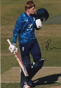 Cricket - Thomas Rew - Hand Signed A4 Photograph - England - COA - Picture 1 of 1