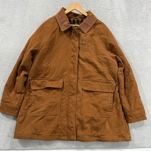 Pendleton Jacket Men XL Whiskey Brown Canvas Sherpa Lined Button Dry Goods Chore - Picture 1 of 13