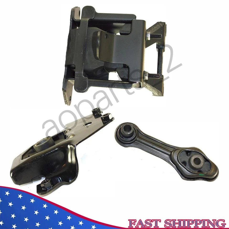 Juego de montaje de motor y transmisión 3 piezas. Pontiac Sunfire L4 1995-2002 2,2 L para automático. Foto 1 de 4