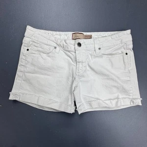 Paige Jimmy Jimmy Shorts Women’s 31 White Denim Cuffed Casual Stretch Summer - Picture 1 of 13