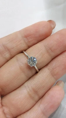 Round Cut 2ct IGI Certified Lab Grown Diamond Wedding Ring 950 Platinum - Image 1 of 4