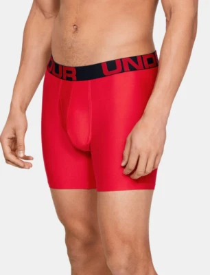 Under Armour Men's Mesh Boxerjock 6" Briefs Red, Small - Image 1 of 4