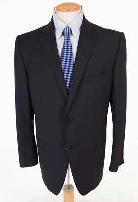 Z ZEGNA City Blazer 夹克尺寸 52L 42 长男式黑色格子 — 第 1/4 张图片