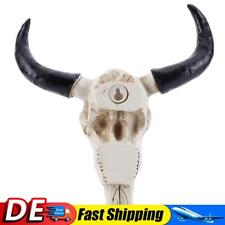 Longhorn Cow Skull Head Ornament Fashion Resin Ornament for Home Halloween Decor