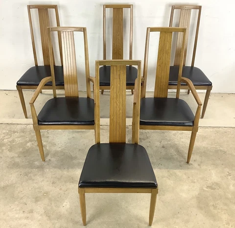 Vintage Mid-Century Set of Dining Chaurs by Tomlinson- Retro Modern Design Cover
