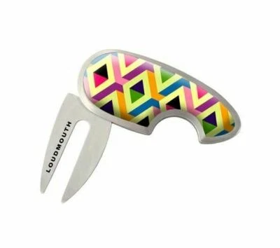 GOLF DIVOT TOOL LoudMouth Block Party Pitch Master Divot Repair Tool with marker - image 1 of 2