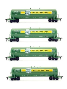 RUNDHAUS 'HO' STÄRKE 1392 RAKE VON 4 GRÜNEN ""QUAKER STATE"" TANKZÜGE - Bild 1 von 6